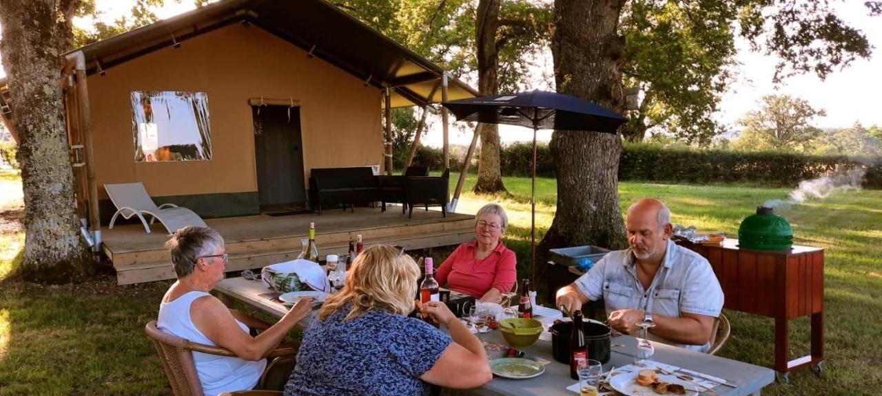 Glamping Les Arbres, Luxe Safaritent Met Zwembad Cronat エクステリア 写真