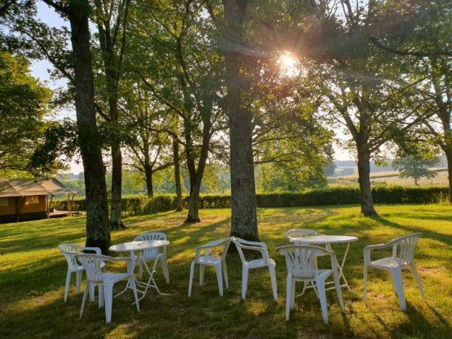 Glamping Les Arbres, Luxe Safaritent Met Zwembad Cronat エクステリア 写真